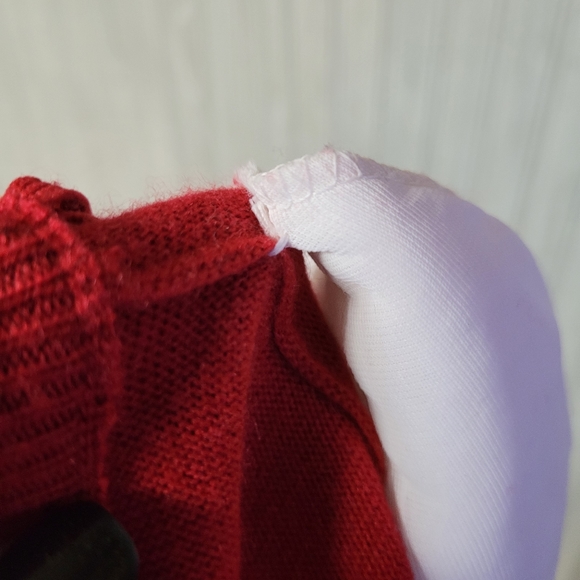 Collections Internationale Womens Red Lambswool Crew Neck Sweater - Picture 4 of 7